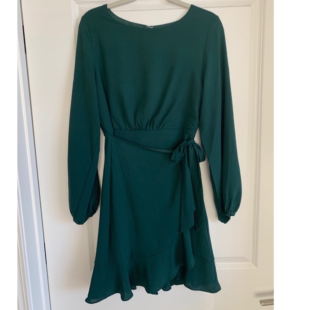 She and Sky green faux wrap dress - Size S - NWT